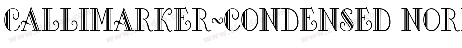 Callimarker-Condensed Normal字体转换